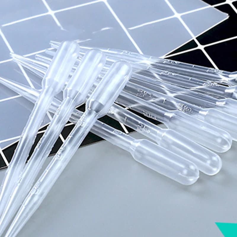 10/20pcs 3ml DIY Crystal Epoxy Pipettes Transparent Plastic Droppers Practical Handcraft Soap Making Tool For Lab Supplies