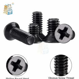 250Pcs/500Pcs M2 M2.5 M3 KM Screw Flat Head Phillips Screws Laptop Notebook Screws Set Kit for Computer Small Screw