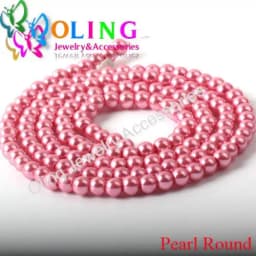 OlingArt 4MM/6MM/8MM 50PCS Round Multicolor Glass Imitation Pearl DIY Earrings Bracelet Necklace Jewelry Making