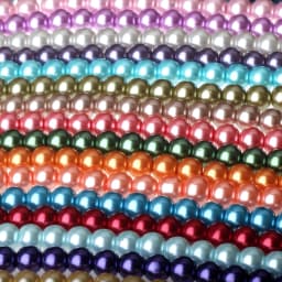 OlingArt 4MM/6MM/8MM 50PCS Round Multicolor Glass Imitation Pearl DIY Earrings Bracelet Necklace Jewelry Making