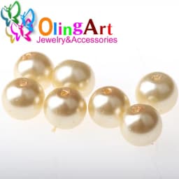 OlingArt 4MM/6MM/8MM 50PCS Round Multicolor Glass Imitation Pearl DIY Earrings Bracelet Necklace Jewelry Making