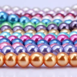 OlingArt 4MM/6MM/8MM 50PCS Round Multicolor Glass Imitation Pearl DIY Earrings Bracelet Necklace Jewelry Making