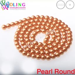 OlingArt 4MM/6MM/8MM 50PCS Round Multicolor Glass Imitation Pearl DIY Earrings Bracelet Necklace Jewelry Making