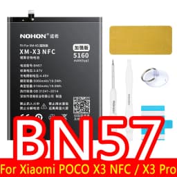 NOHON BN57 BM4J BM3L BM4E BM3M BM3E BN4A BN46 Battery For Xiaomi Mi 9T Pro 8 Lite 9 SE 11 POCO X3 NFC F1 Redmi Note 10 9 8 Pro 7