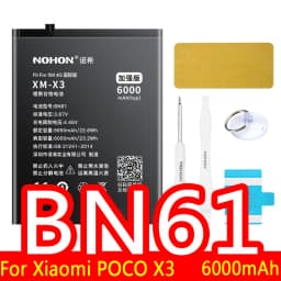 NOHON BN57 BM4J BM3L BM4E BM3M BM3E BN4A BN46 Battery For Xiaomi Mi 9T Pro 8 Lite 9 SE 11 POCO X3 NFC F1 Redmi Note 10 9 8 Pro 7