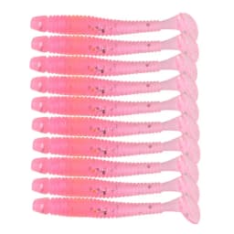 10pcs/lot Classic Tail Soft lure Saturn Worm 0.6g/ 5.2cm Glow in Dark Silicone Lure Jig Head Soft Baits Carp Bass Fishing Peche