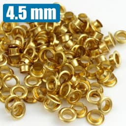 100sets 4mm Brass Eyelet with Washer Leather Craft Repair Grommet Round Eye Rings for Shoes Bag Clothing Leather Belt Hat