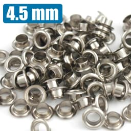 100sets 4mm Brass Eyelet with Washer Leather Craft Repair Grommet Round Eye Rings for Shoes Bag Clothing Leather Belt Hat