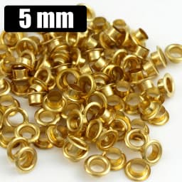 100sets 4mm Brass Eyelet with Washer Leather Craft Repair Grommet Round Eye Rings for Shoes Bag Clothing Leather Belt Hat