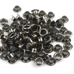 100sets 4mm Brass Eyelet with Washer Leather Craft Repair Grommet Round Eye Rings for Shoes Bag Clothing Leather Belt Hat