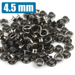 100sets 4mm Brass Eyelet with Washer Leather Craft Repair Grommet Round Eye Rings for Shoes Bag Clothing Leather Belt Hat