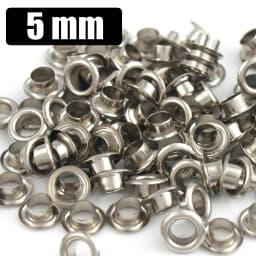 100sets 4mm Brass Eyelet with Washer Leather Craft Repair Grommet Round Eye Rings for Shoes Bag Clothing Leather Belt Hat