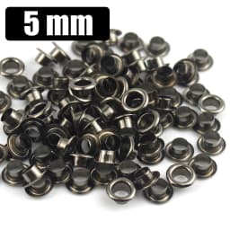 100sets 4mm Brass Eyelet with Washer Leather Craft Repair Grommet Round Eye Rings for Shoes Bag Clothing Leather Belt Hat