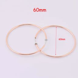 New Diameter 2/4/6cm Ear Clips Rings Punk Women Non-Pierced Hoop Earrings Houndstooth Goth Fake Clip-On Circle Earrings Jewelry