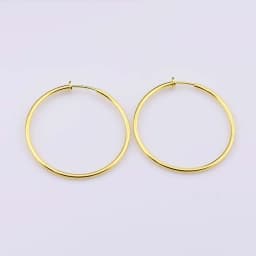 New Diameter 2/4/6cm Ear Clips Rings Punk Women Non-Pierced Hoop Earrings Houndstooth Goth Fake Clip-On Circle Earrings Jewelry