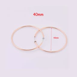 New Diameter 2/4/6cm Ear Clips Rings Punk Women Non-Pierced Hoop Earrings Houndstooth Goth Fake Clip-On Circle Earrings Jewelry