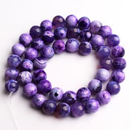 Natural Stone Blue Fire Agates Dragon Veins Onyx Round Loose Beads For Jewelry Making 15''Inch 6/8/10mm DIY Bracelets Necklaces