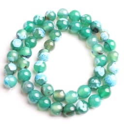 Natural Stone Blue Fire Agates Dragon Veins Onyx Round Loose Beads For Jewelry Making 15''Inch 6/8/10mm DIY Bracelets Necklaces