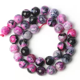 Natural Stone Blue Fire Agates Dragon Veins Onyx Round Loose Beads For Jewelry Making 15''Inch 6/8/10mm DIY Bracelets Necklaces