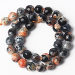 Natural Stone Blue Fire Agates Dragon Veins Onyx Round Loose Beads For Jewelry Making 15''Inch 6/8/10mm DIY Bracelets Necklaces