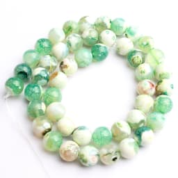Natural Stone Blue Fire Agates Dragon Veins Onyx Round Loose Beads For Jewelry Making 15''Inch 6/8/10mm DIY Bracelets Necklaces