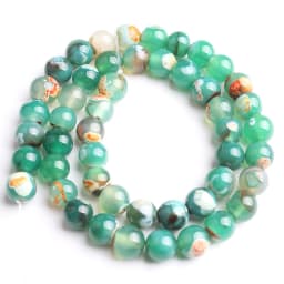 Natural Stone Blue Fire Agates Dragon Veins Onyx Round Loose Beads For Jewelry Making 15''Inch 6/8/10mm DIY Bracelets Necklaces