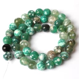 Natural Stone Blue Fire Agates Dragon Veins Onyx Round Loose Beads For Jewelry Making 15''Inch 6/8/10mm DIY Bracelets Necklaces
