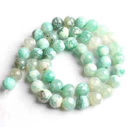 Natural Stone Blue Fire Agates Dragon Veins Onyx Round Loose Beads For Jewelry Making 15''Inch 6/8/10mm DIY Bracelets Necklaces