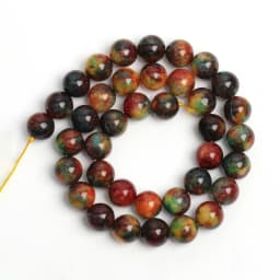 Natural Stone Blue Fire Agates Dragon Veins Onyx Round Loose Beads For Jewelry Making 15''Inch 6/8/10mm DIY Bracelets Necklaces