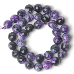 Natural Stone Blue Fire Agates Dragon Veins Onyx Round Loose Beads For Jewelry Making 15''Inch 6/8/10mm DIY Bracelets Necklaces