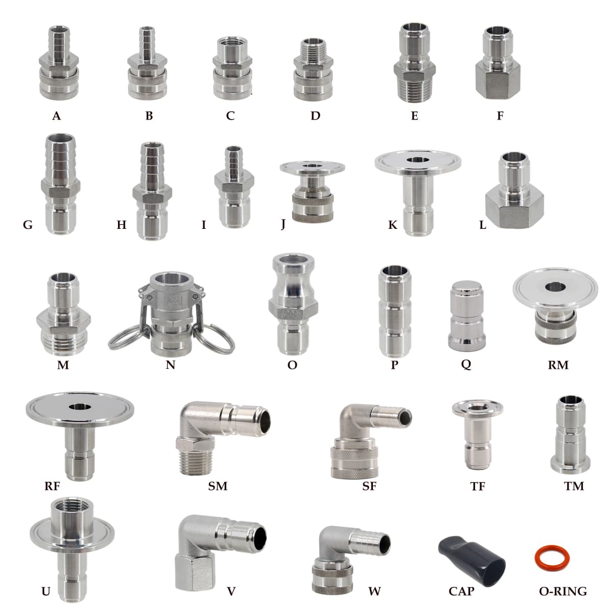 Homebrew Beer Quick Disconnect 304 Stainless Steel Ball Lock Style Free Shipping