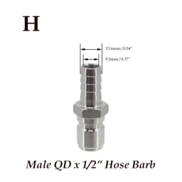 Homebrew Beer Quick Disconnect 304 Stainless Steel Ball Lock Style Free Shipping