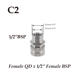 Homebrew Beer Quick Disconnect 304 Stainless Steel Ball Lock Style Free Shipping