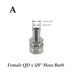 Homebrew Beer Quick Disconnect 304 Stainless Steel Ball Lock Style Free Shipping