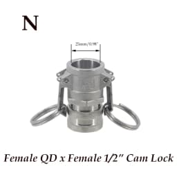 Homebrew Beer Quick Disconnect 304 Stainless Steel Ball Lock Style Free Shipping
