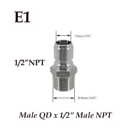 Homebrew Beer Quick Disconnect 304 Stainless Steel Ball Lock Style Free Shipping