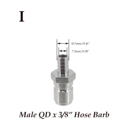 Homebrew Beer Quick Disconnect 304 Stainless Steel Ball Lock Style Free Shipping
