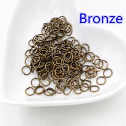 200pcs/Lot 3/4/5/6/7/8/10/12mm Metal DIY Jewelry Findings Open Single Loops Jump Rings & Split Ring for jewelry making