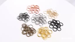 200pcs/Lot 3/4/5/6/7/8/10/12mm Metal DIY Jewelry Findings Open Single Loops Jump Rings & Split Ring for jewelry making