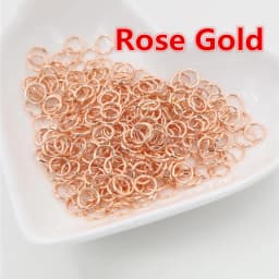 200pcs/Lot 3/4/5/6/7/8/10/12mm Metal DIY Jewelry Findings Open Single Loops Jump Rings & Split Ring for jewelry making