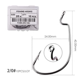 Fishing hooks 10pcs jig head crank hook Bass Offset fish hook for Soft Bait Crankbait carp sea Fishing Tackle accessories Pesca