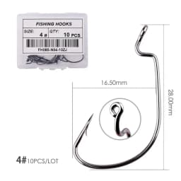 Fishing hooks 10pcs jig head crank hook Bass Offset fish hook for Soft Bait Crankbait carp sea Fishing Tackle accessories Pesca