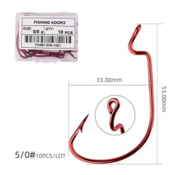 Fishing hooks 10pcs jig head crank hook Bass Offset fish hook for Soft Bait Crankbait carp sea Fishing Tackle accessories Pesca