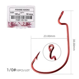 Fishing hooks 10pcs jig head crank hook Bass Offset fish hook for Soft Bait Crankbait carp sea Fishing Tackle accessories Pesca
