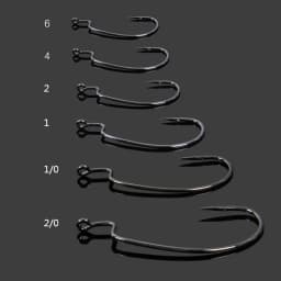 Fishing hooks 10pcs jig head crank hook Bass Offset fish hook for Soft Bait Crankbait carp sea Fishing Tackle accessories Pesca