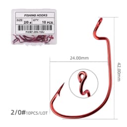 Fishing hooks 10pcs jig head crank hook Bass Offset fish hook for Soft Bait Crankbait carp sea Fishing Tackle accessories Pesca
