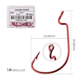 Fishing hooks 10pcs jig head crank hook Bass Offset fish hook for Soft Bait Crankbait carp sea Fishing Tackle accessories Pesca