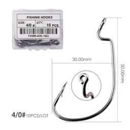 Fishing hooks 10pcs jig head crank hook Bass Offset fish hook for Soft Bait Crankbait carp sea Fishing Tackle accessories Pesca
