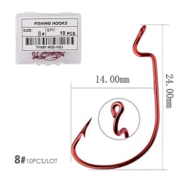 Fishing hooks 10pcs jig head crank hook Bass Offset fish hook for Soft Bait Crankbait carp sea Fishing Tackle accessories Pesca