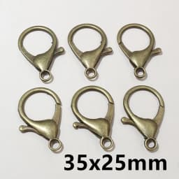 10pcs/lot Lock Shaped Snap Lobster Clasp Hooks Gold Silver Plated DIY Jewelry Making Findings for Keychain Neckalce Bracelet